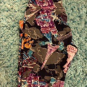 Lularoe OS landmark leggings- EEUC HTF UNICORN